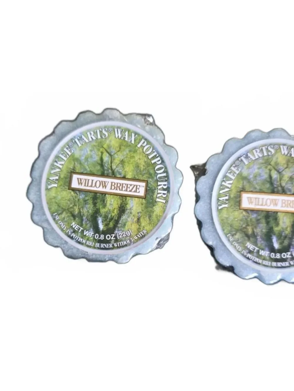 2 Vtg Yankee Candle Tarts Potpourri WILLOW BREEZE Wax Melts